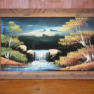 70's Black Velvet Painting - Etsy