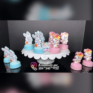 Space jam gender reveal treat toppers