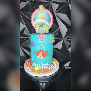 Little Mermaid Cake Topper