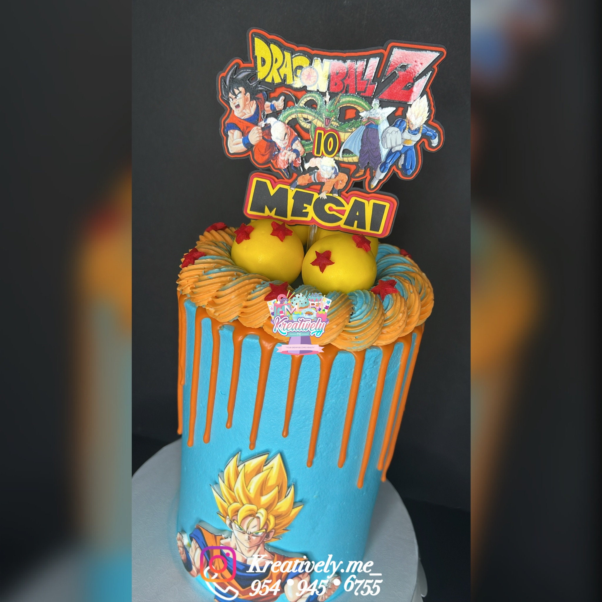 Goku Super Saiyan 3 Dragon Ball Edible Cake Topper Image ABPID00039 – A  Birthday Place