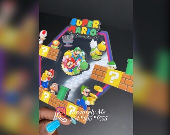 Printable Super Mario Cake Topper Super Mario Birthday Cake - Etsy