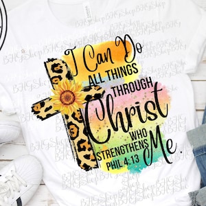 I Can Do All Things, Through Christ Who Strengthens Me, Philippians 4:13, Christian Png, Religious Png, Bible Verse Png, Cheetah Png