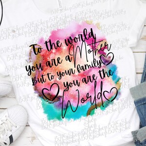 Mother Png, Aquarelle Png, Mom Png, Cadeau pour la fête des mères, Sublimation Png, Téléchargement sublimation, Fête des mères Png, Téléchargement numérique, Mug Png