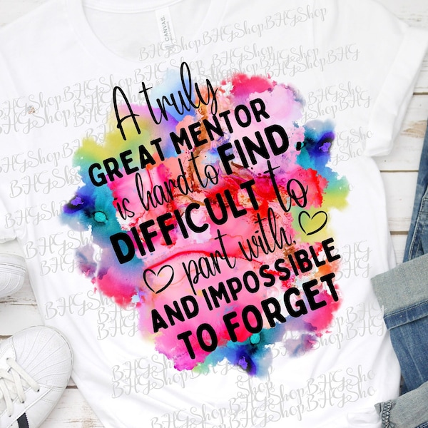 Mentor Png, Appreciation Gift, Png Designs, Sublimation Png, Coffee Mug Png, Colorful Png, T-Shirt Designs, Watercolor Png, Gift For Mentor