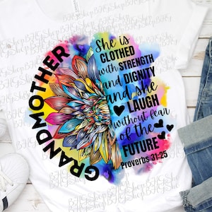 Clothed With Strength And Dignity, Proverbs 31:25, Christian Png, Bible Verse Png, Religious Png, Sublimation Designs, Watercolor Png