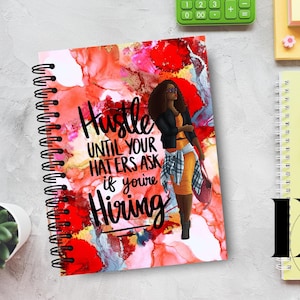 Journal Cover Png Printable Planner Cover, Notebook Cover,  Journal Notebook, Black Woman Journal, Instant Download, Wall Art, Png File,