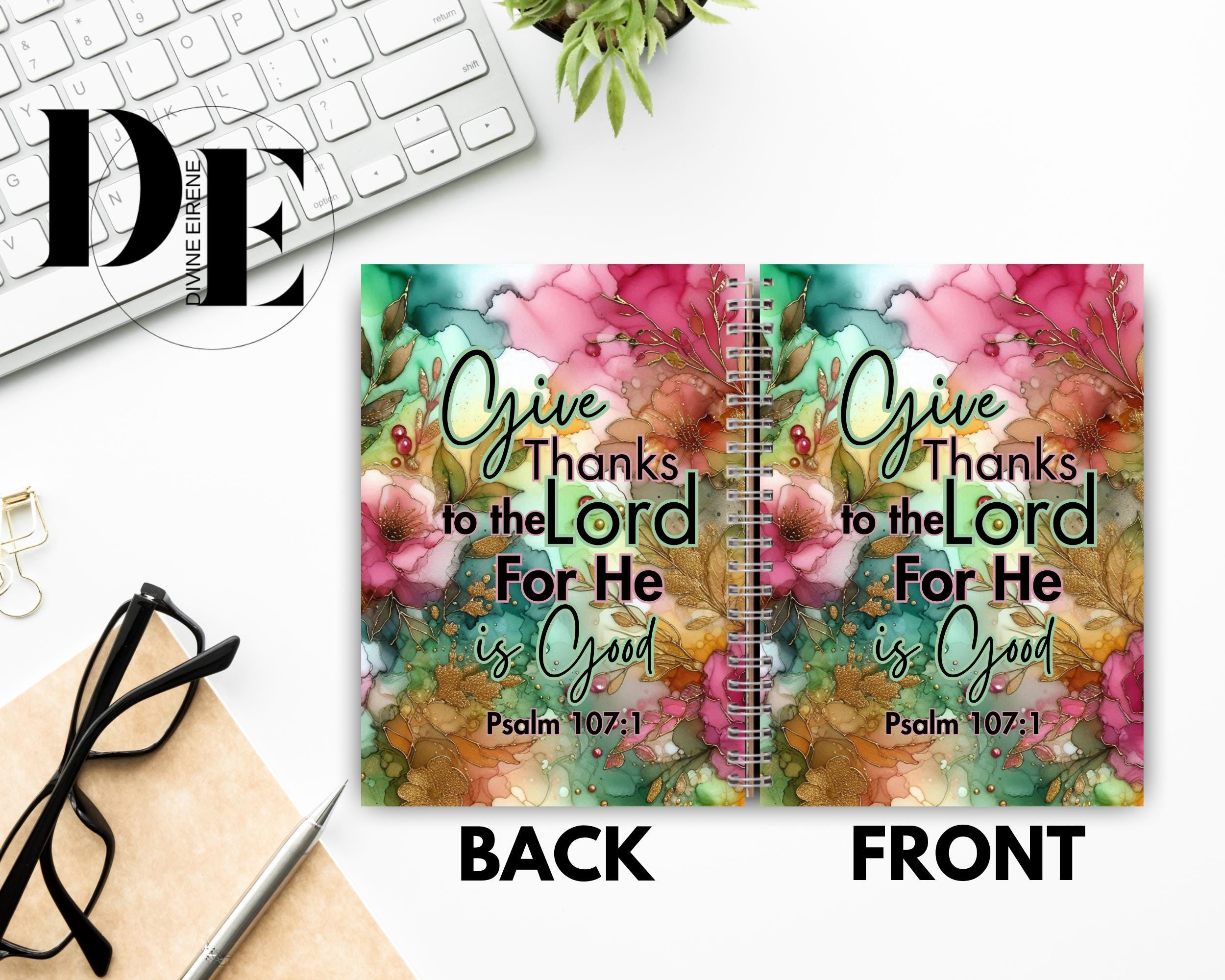 Christian Journal Cover Faith Bible Verses Journal Covers PNG Design Sublimation - Printable ...