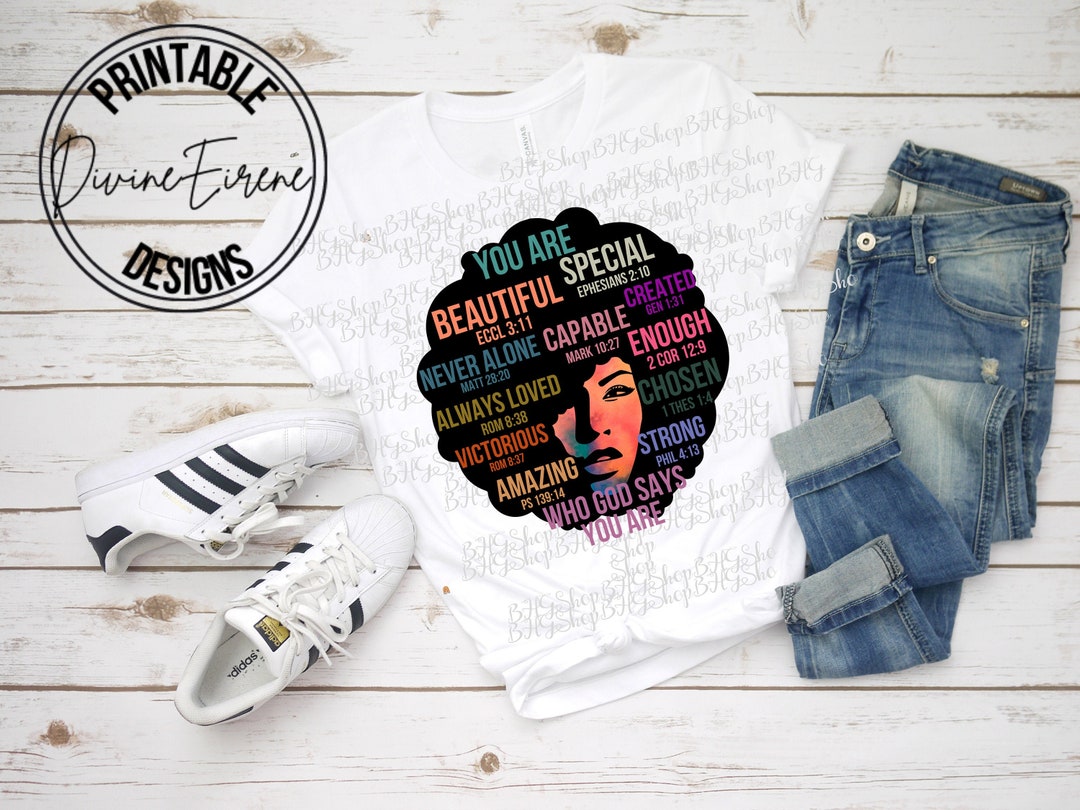 Afro Woman Png, You Are Beautiful, Strong Woman Png, Who God Says You ...