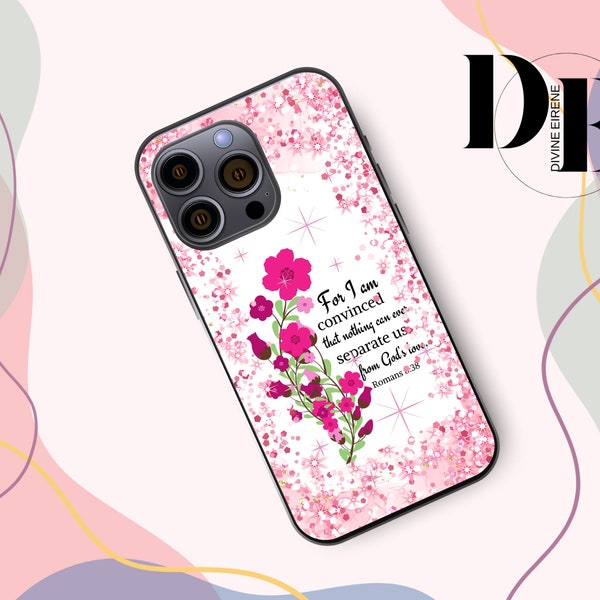 Floral iPhone Case Sublimation, Christian Phone Case Png, Sublimation iPhone Design, Bible Verse Cell Phone Case Png, sublimation download