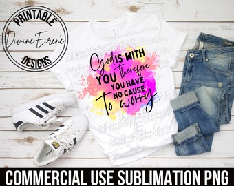 Watercolor Design For Sublimation, Christian Png, Bible Verse Png, Religious Png, Scripture Png, Christian Gift, Shirt Mug Png Design