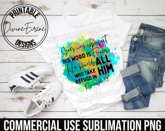 SUBLIMATION Scripture, Bible Png, Colorful Png, Religious Png, Bible Verse Png, Watercolor Png, Coffee Mug Png, Png Designs