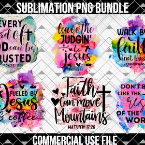 Bijbelvers Png Bundel, Schrift Png, Christelijke Png, Kleurrijke Png, Bijbel Png, Religieuze Png, Sublimatie Ontwerpen, Christelijke Shirt PNG