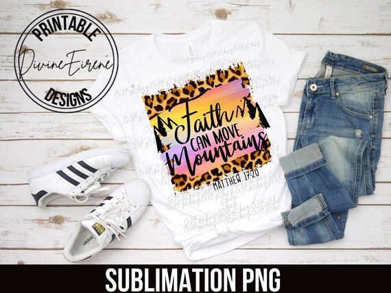 Bible Verse Png, Religious Png, Gift For Christian, Sublimation Designs, Png Files, Faith Sublimation, T-shirt Design, Leopard Png