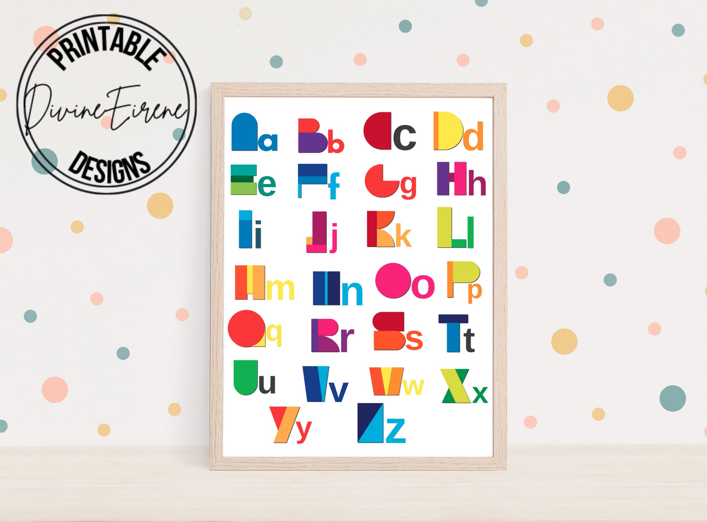 Homeschool ABC Print, Educational Print Set, Alphabet Wall Art Print ...