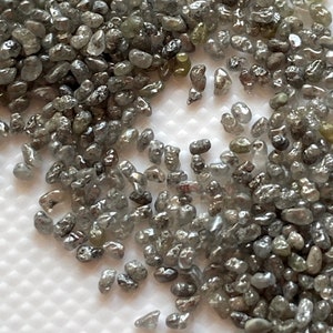 5CTW Natural Grey Salt And Pepper Diamond Dust Rare Smooth Diamond Dust, Natural Raw Rough Uncut Diamond Dust For Jewelry, DDS684/14