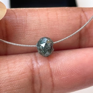 1.5mm Large Hole Blue Diamond Beads, 4.5mm To 5mm Faceted Natural Diamond Bead Chain It And Wear It Conflict Free Carrie Necklace, DDS700/4