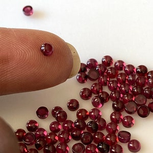 20 Pieces Tiny Calibrated Garnet Smooth Round Gemstones Loose. Wholesale Natural 1.5mm/2mm/2.5mm/3mm Melee Size Garnet, GDS1927