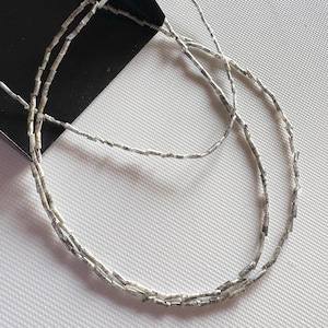 16 Inches Natural Grey Raw Diamond Sticks Pipe Beads Uncut Rough Diamond Beads 2mm To 5mm Approx. DDS360
