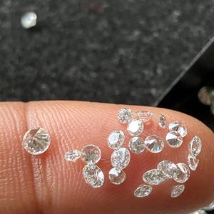 10 Pieces Tiny Round Brilliant cut Natural Diamonds 1mm/1.3mm/2mm/3mm Clear White GH/SI1 Full Cut Round Earth Mined Diamonds, DDS717/1