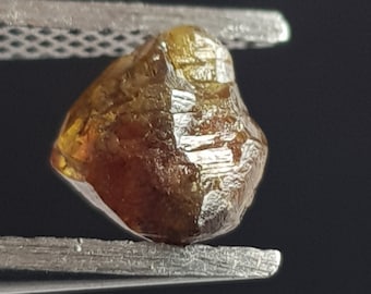 1 Piece 6.8mm/1.10ctw Cognac Champagne Brown Natural Rough Diamond