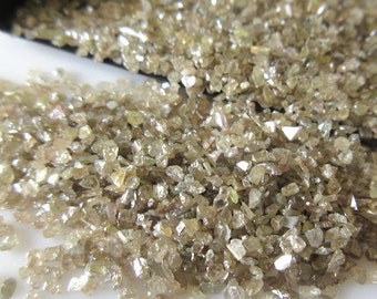 5CTW/10 CTW Natural Champagne Brown Diamond Dust, Natural Raw Rough Uncut Diamond Chips, Rough Diamond Loose For Jewelry, Painting SKU-DDB