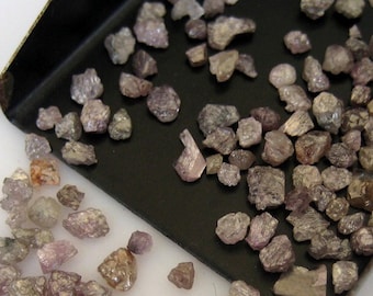 11 Pieces Approx, 1 Carat, 2mm To 3mm Each Approx Natural Pink Diamond Rough Diamond Raw Diamonds