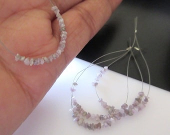 2.00 Carats 10 Pieces Approx Tiny 3mm To 4mm Raw Rough Uncut Natural Pink Loose Diamond Beads DDS539/2