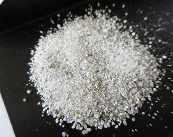 Polvo de diamante extra blanco sin cortar de 5 CTW, diamantes naturales en bruto sin cortar para hacer joyas, DDS223/1