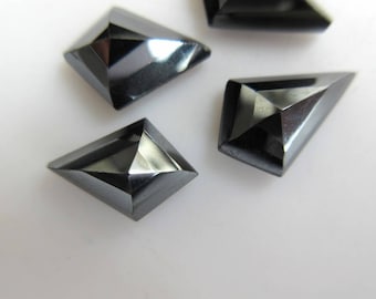 HEMATITE FACETED 10X8 MM EMERALD CUT OUTSTANDING COLOR HEMATITE FACETED 10X8 MM EMERALD CUT OUTSTANDING COLOR