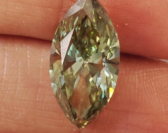IGI Certified 5.99CTW Fancy Vivid Green Marquise Lab-Grown Diamond – VS1 Clarity, Perfect for Engagement Rings, Ready to Ship, GV442
