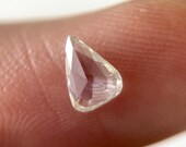 0.24CTW 6mm Clear White Pear Shape Diamond Rose Cut Loose Cabochon, Faceted Pear Shape Rose Cut Loose Diamond, DDS615 29