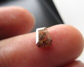 5.2mm 0.35CTW Shield Shaped Clear Cognac Brown Salt And Pepper Rose Cut Diamond Loose Cabochon, Faceted Rose Cut Diamond For Ring, DDS586 33