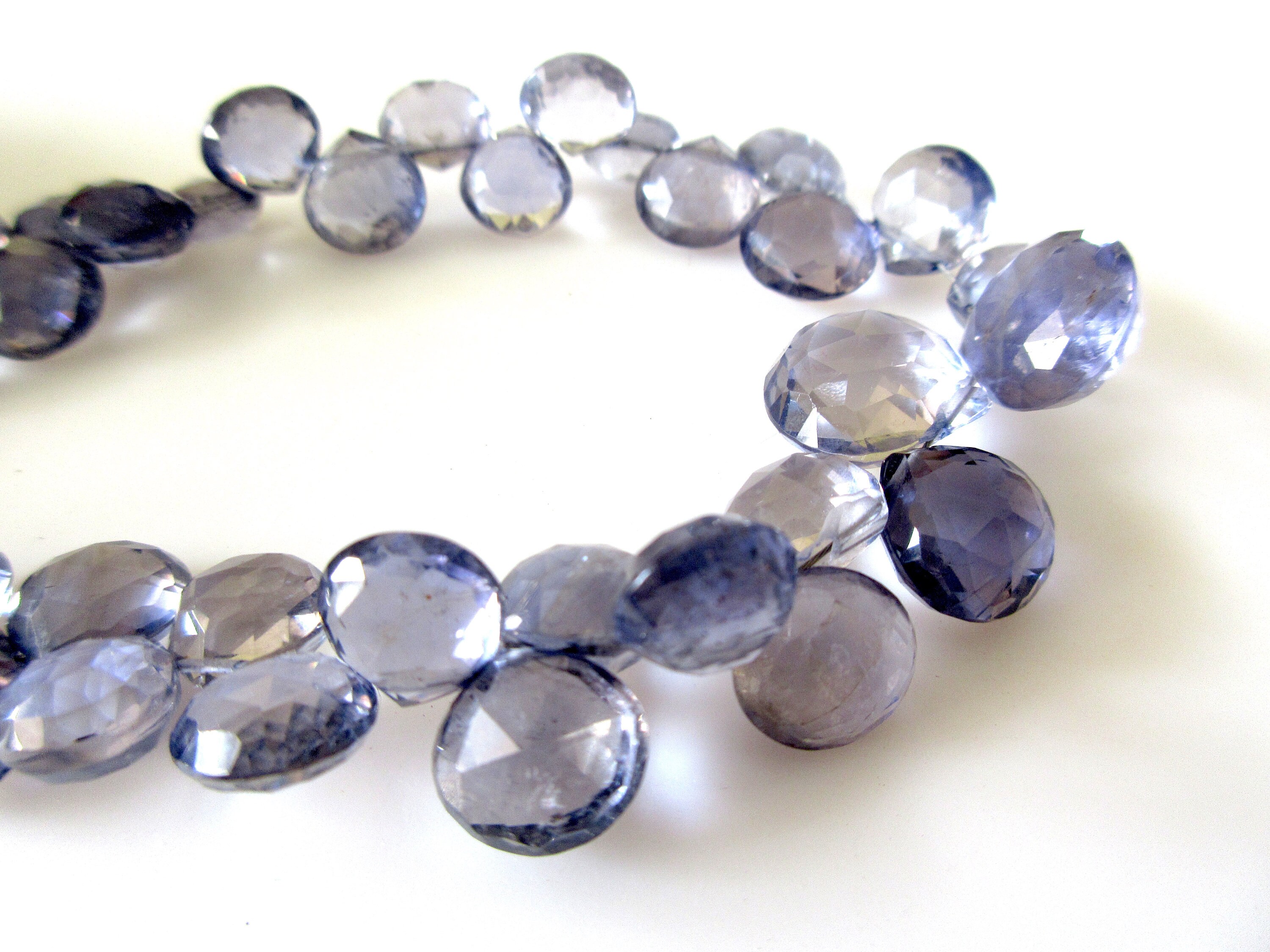 Jewelry & Beauty Natural Iolite Gemstone 6mm Faceted Heart Briolette
