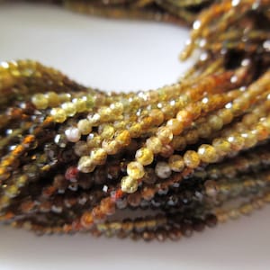 3mm Natural Petro Tourmaline Faceted Round Rondelles Beads, Excellent Quality Uniform Cut, 13 Inch Strand, GDS517