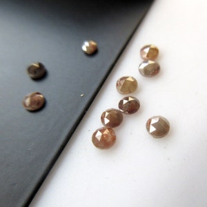 6 Pieces, 3mm Red Rose Cut Diamond, Rose Cut Cabochon, Black Rose Cut Diamond, Rose Cut Diamond Ring