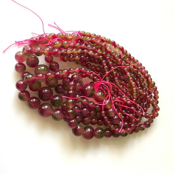 10 Mm Sfaccettato Collana In Pietre Naturali - Perle Rotonde Di - Foto 10