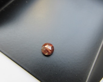 Red Rose Cut Diamond, Loose Diamonds, Rough Diamond Rose Cut, Raw Diamond, Faceted Cabochon, 5mm, SKU-D95