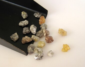 Wholesale Diamond Lot, Multicolored Rough Diamonds, Raw Diamonds, Natural  Diamond, Uncut Diamond, 10 Pieces, 5mm Each Approx
