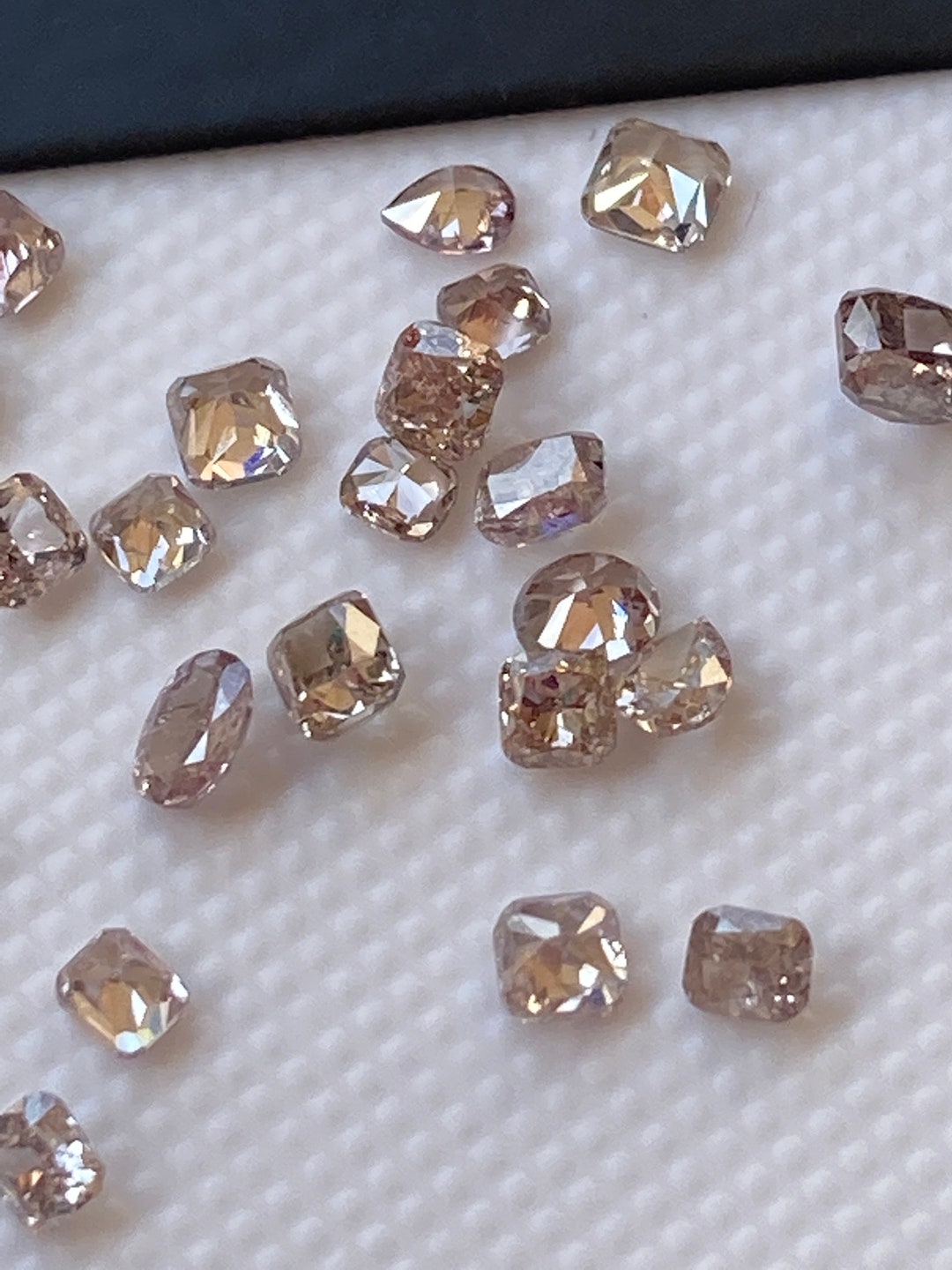 Pink Roses Cut 6 Pieces 2mm to 3mm Natural Light Pink Rose Cut Diamond Loose, Natural ...