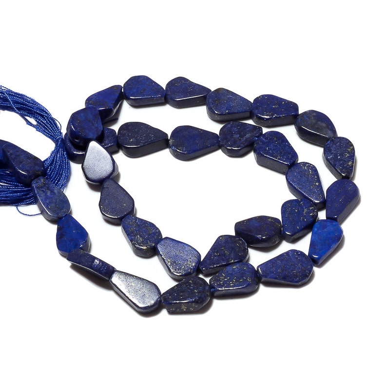 8mm Beads SKU-SS49 Natural Lapis Beads 10 Strands Wholesale Lapis Lazuli Beads 14 Inch Strand Straight Drilled Pear Beads