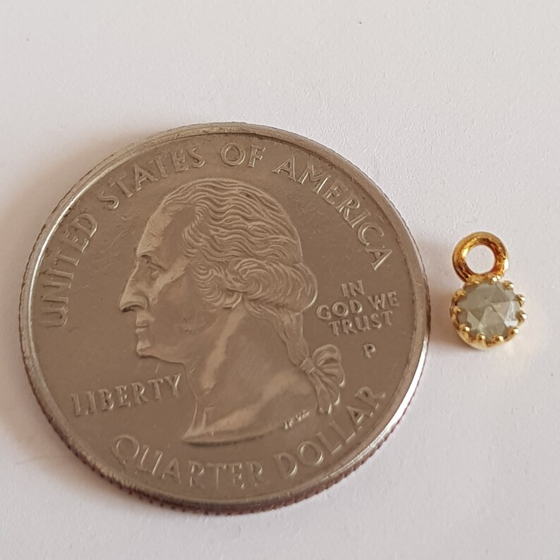 4,5 mm natuurlijke grijze enkele lus diamanten ring spantang connector klaar voor gebruik voor oorbel hanger 925 zilveren diamanten spantang DDS509/12 afbeelding 7