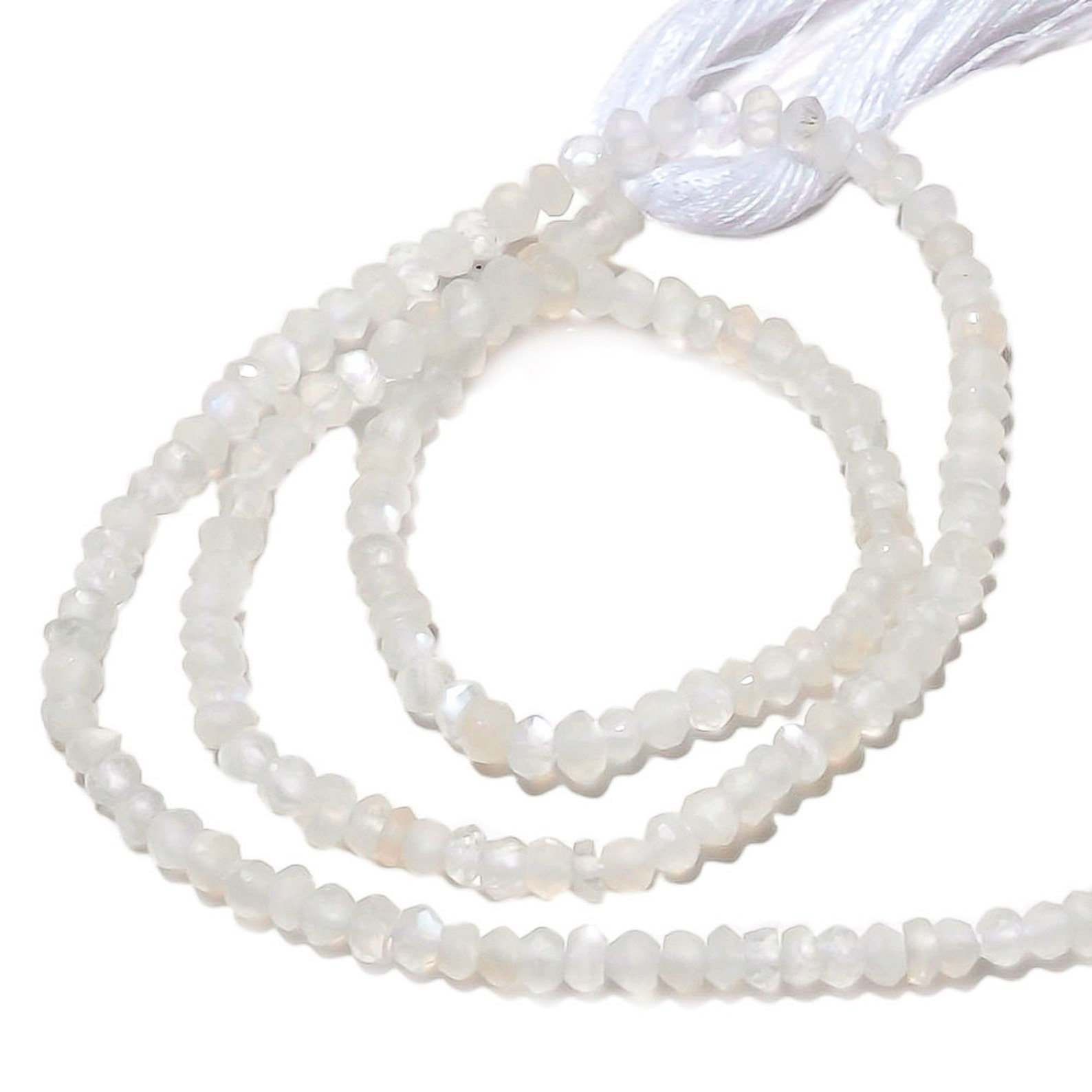 3mm African Moonstone Bead Faceted Moonstone Beads 3mm Etsy