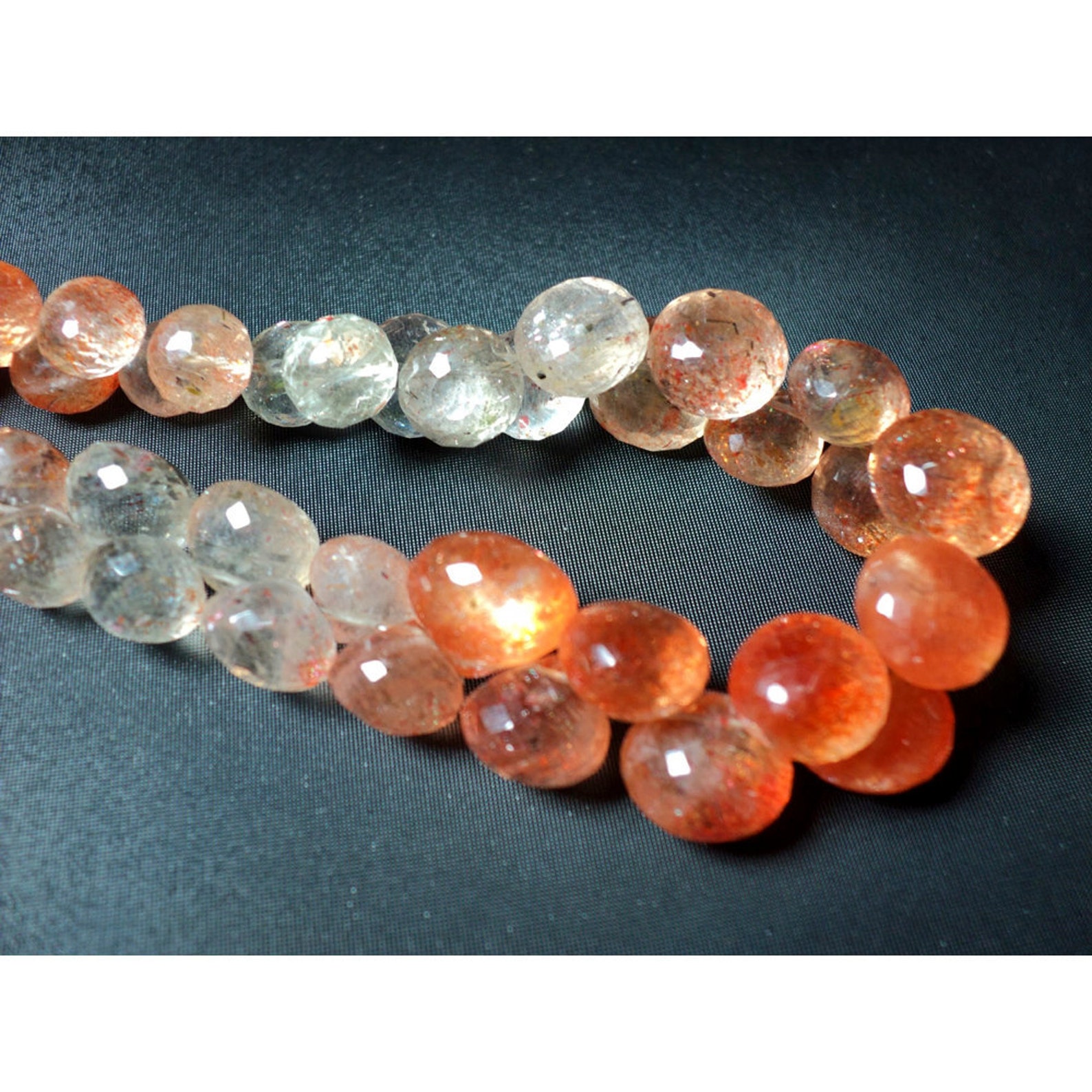 SunStone Beads Oregon Sunstone Faceted Beads Onion Etsy