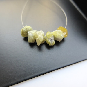 Yellow Raw Diamond Tyres, Rough Diamond, Natural Diamond, Raw Diamonds, Approx 5mm Each, 6 Pieces, SKU-DD02
