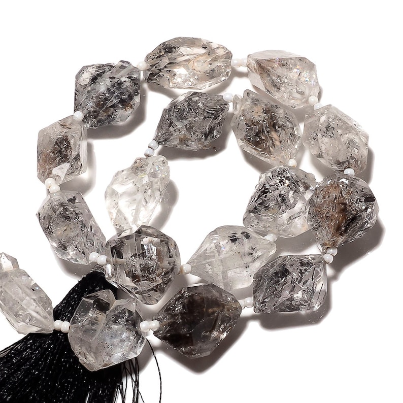 Raw Herkimer Diamond AAA Herkimer Diamond Beads Herkimer Etsy