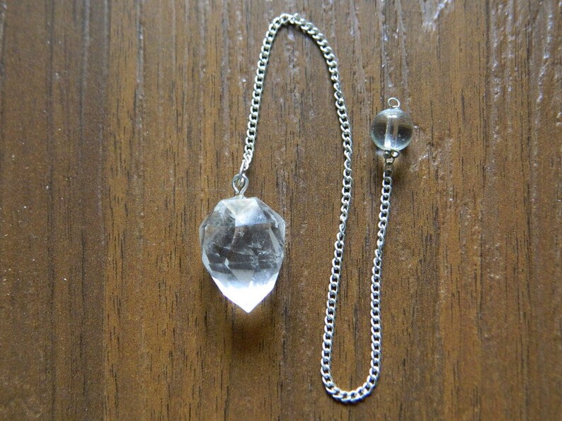 Pendulum Necklace Dowsing Pendulum Chakra Pendulum Quartz Etsy