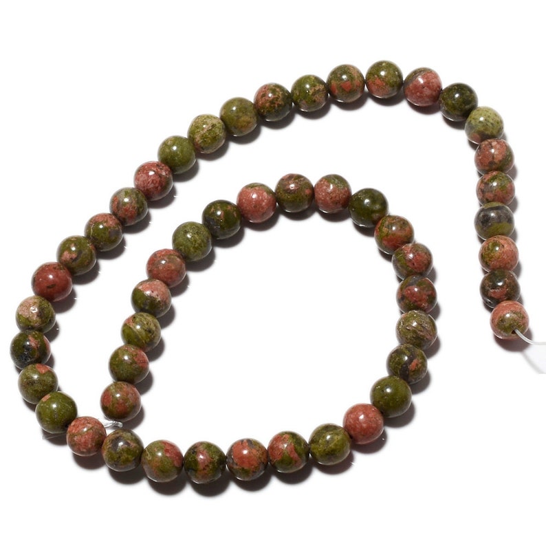 50 Strands Wholesale Unakite Beads Unakite Round Beads | Etsy