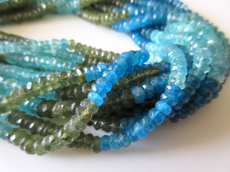 Natural Apatite Smooth Heart Shape Briolettes Apatite Beads 6-8 MM 8 Inch Strand Natural Apatite Smooth Heart Shape Briolettes Apatite Beads 6-8 MM 8 Inch Strand