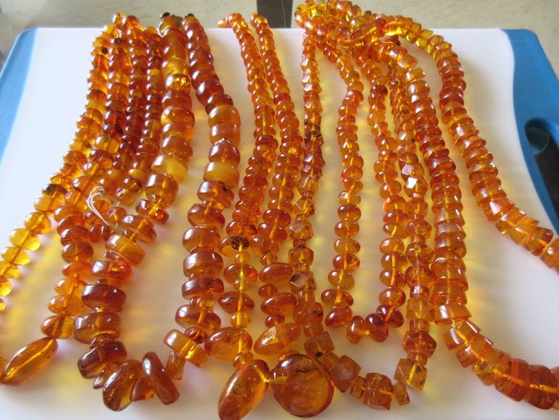 Natural Rare Amber Beads Baltic Amber Amber jewelry Amber Etsy