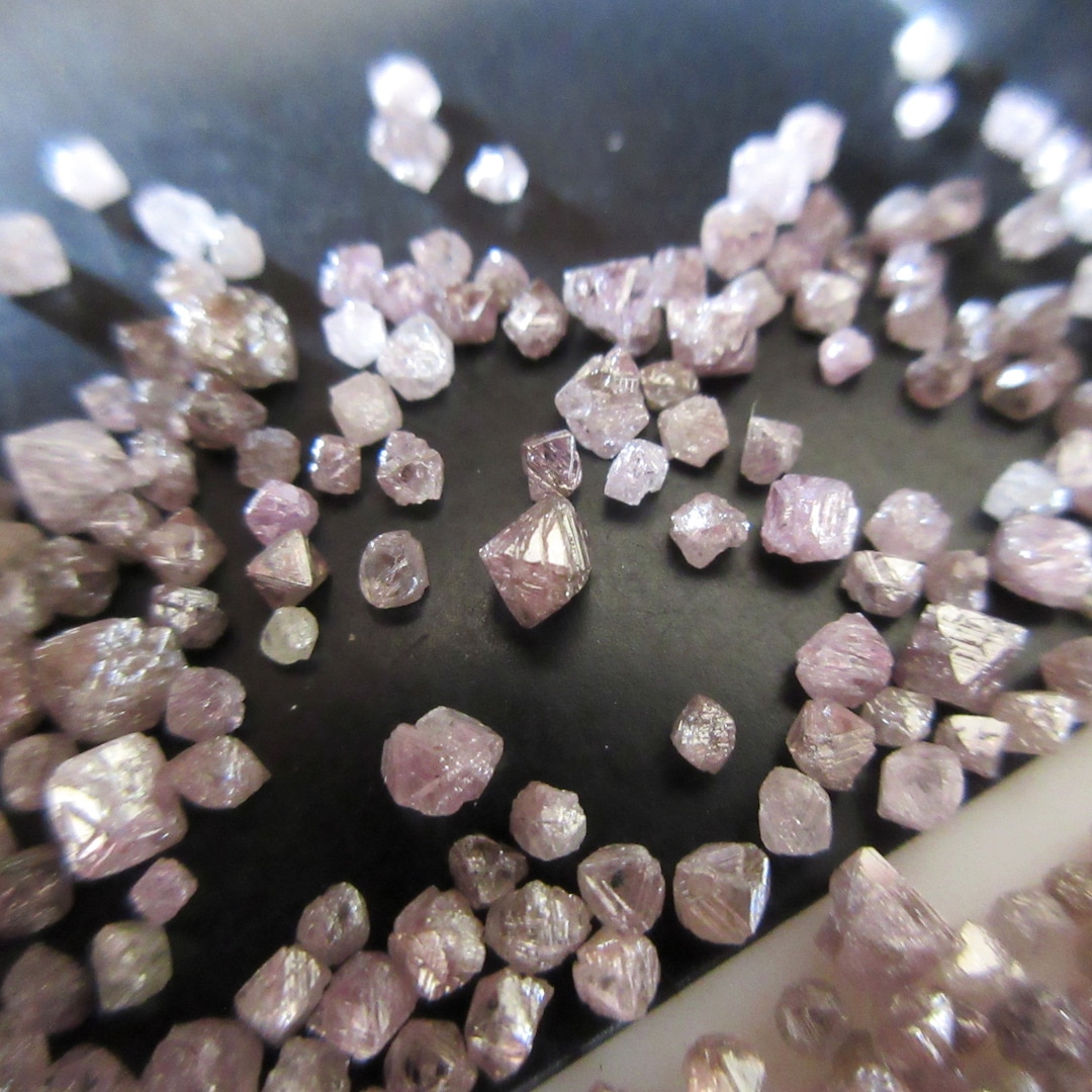 1.5mm to 3.5mm Pink/purple Rare Rough Natural Uncut Loose Diamond ...